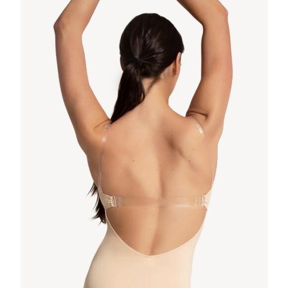 NWT Capezio Camisole Leotard with Bratek in Nude Color - Size Small - Picture 5 of 13